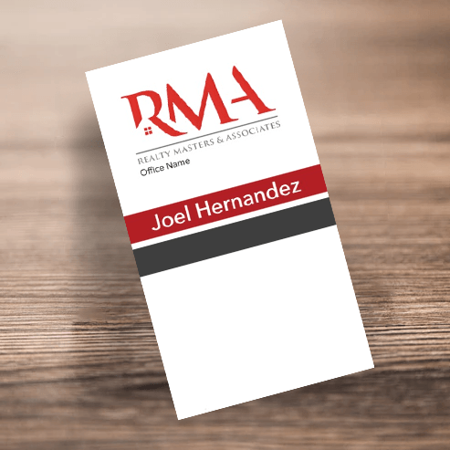 BUSINESS CARD FRONT/BACK #14 - REALTY MASTER & ASSOCIATES - Estate Prints