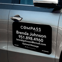 12x18 MAGNET #1 - COMPASS - Estate Prints