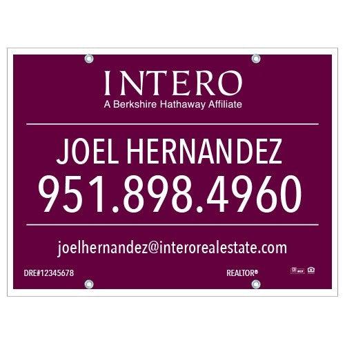 24x32 FOR SALE SIGN #1 - INTERO - Estate Prints