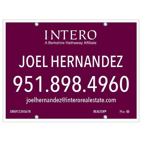 24x32 FOR SALE SIGN #3 - INTERO - Estate Prints