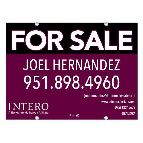 24x32 FOR SALE SIGN #4 - INTERO - Estate Prints