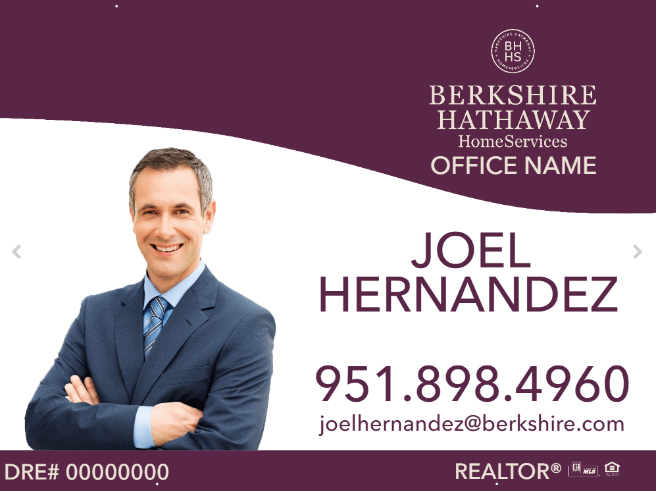 32 x 24 Berkshire Hathaway sign reference design