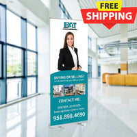33x81 RETRACTABLE BANNER #2 - EXIT REALTY