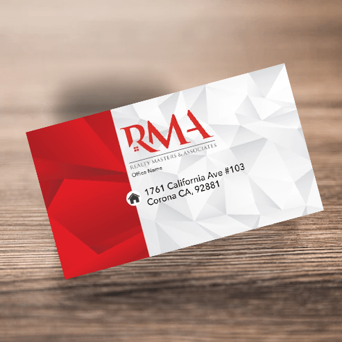 BUSINESS CARD FRONT/BACK #7 - REALTY MASTER & ASSOCIATES - Estate Prints