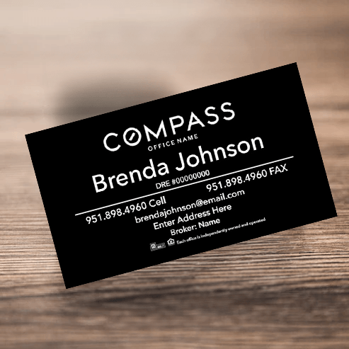 3.5x2 Business Card #2 COMPASS - Estate Prints