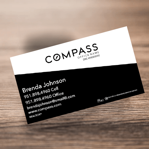 3.5x2 Business Card #4 COMPASS - Estate Prints