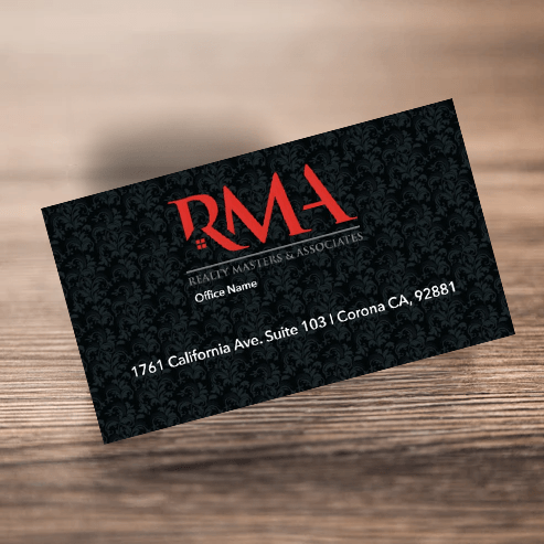 BUSINESS CARD FRONT/BACK #12 - REALTY MASTER & ASSOCIATES - Estate Prints