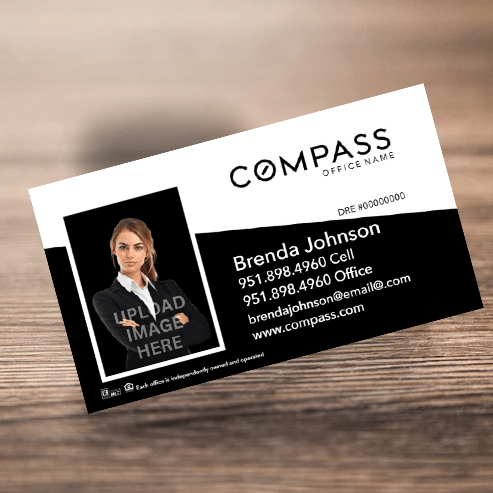 3.5x2 Business Card #3 COMPASS - Estate Prints