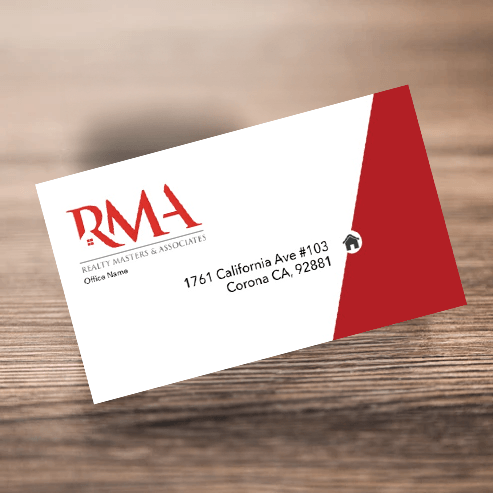 BUSINESS CARD FRONT/BACK #8 - REALTY MASTER & ASSOCIATES - Estate Prints