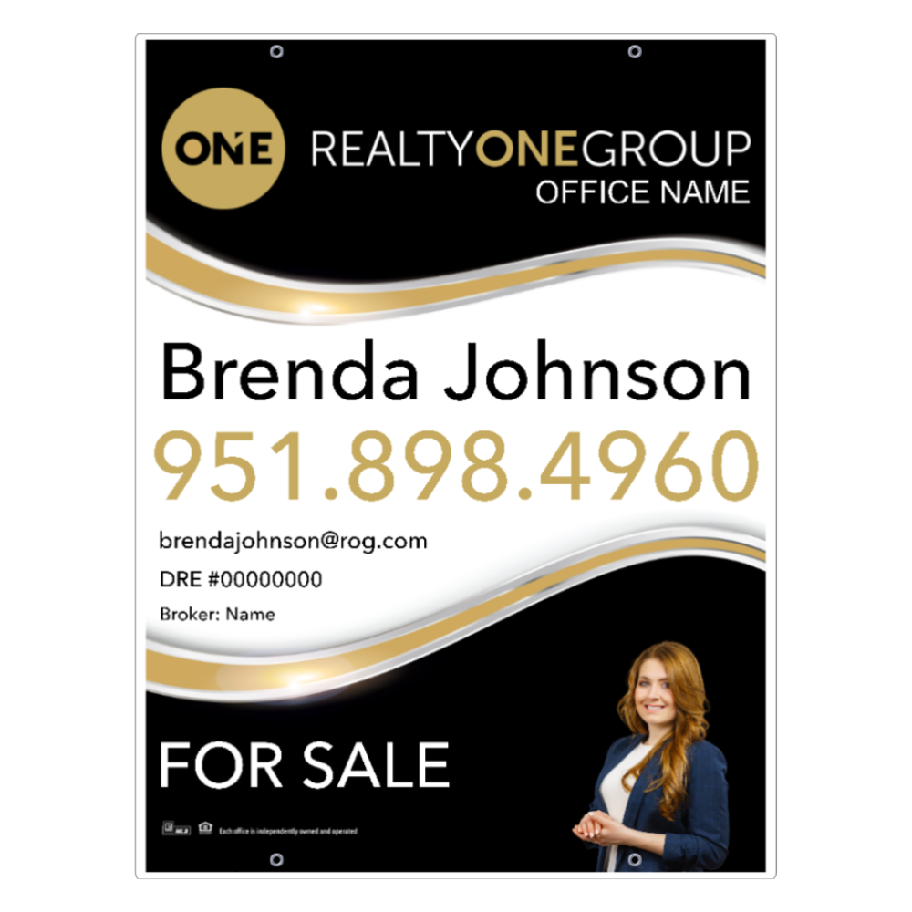 24x32 FOR SALE SIGN #12 - REALTY ONE GROUP