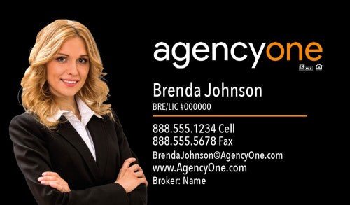 BUSINESS CARD FRONT/BACK #2 - AGENCY ONE