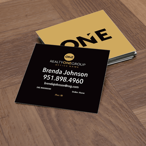 3x3 SQUARE Business Card#1 Realty One Group - Estate Prints