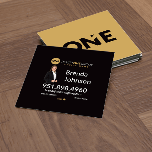 3x3 SQUARE Business Card#2 Realty One Group - Estate Prints
