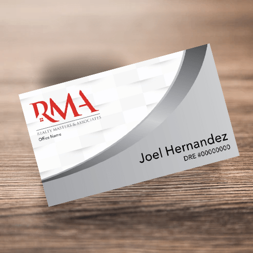 BUSINESS CARD FRONT/BACK #9 - REALTY MASTER & ASSOCIATES - Estate Prints