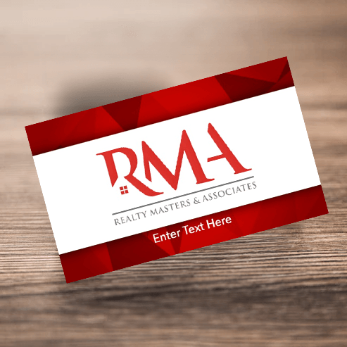 BUSINESS CARD FRONT/BACK #4 - REALTY MASTER & ASSOCIATES - Estate Prints