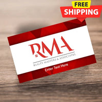 BUSINESS CARD FRONT/BACK #4 - REALTY MASTER & ASSOCIATES
