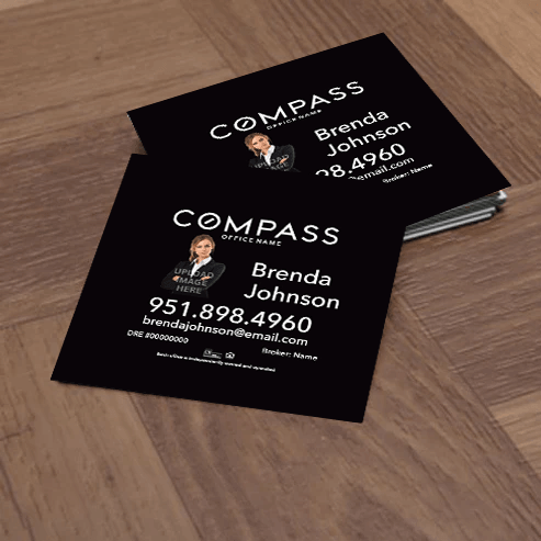 3x3 Business Card #2 COMPASS - Estate Prints