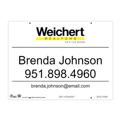 24x32 FOR SALE SIGN #7- WEICHERT REALTORS