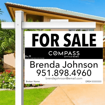 24x36 FOR SALE SIGN #1 - COMPASS - Estate Prints