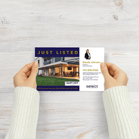 5.5" x 8.5" POSTCARD FRONT/BACK #1 - SELECT CALIFORNIA HOMES - Estate Prints