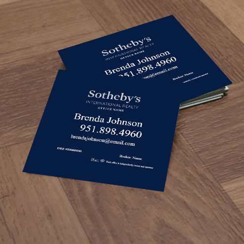 3x3 Business Card #1 SOTHEBY'S INTERNATIONAL REALTY - Estate Prints