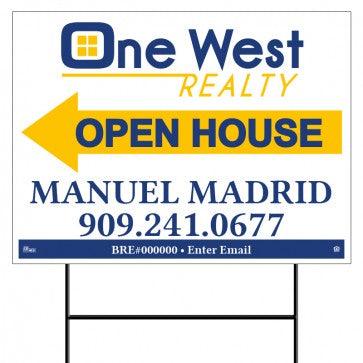 18x24 OPEN HOUSE #3 - ONE WEST REALTY - Estate Prints