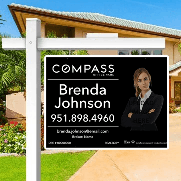 24x32 FOR SALE SIGN #4 - COMPASS - Estate Prints