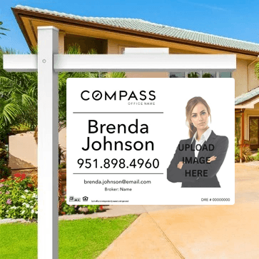 18x24 FOR SALE SIGN #6 - COMPASS - Estate Prints