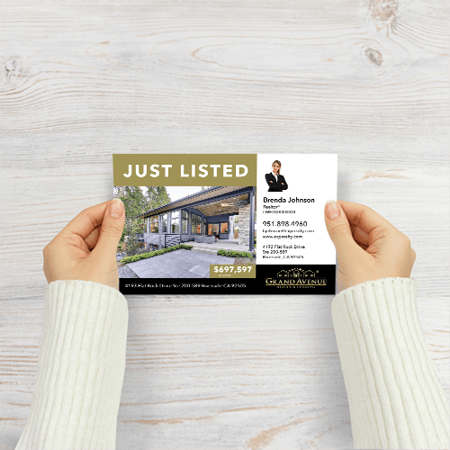 5.5" x 8.5" POSTCARD FRONT/BACK #1 - GRAND AVENUE - Estate Prints