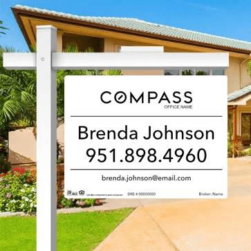 18x24 FOR SALE SIGN #7 - COMPASS - Estate Prints