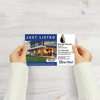 5.5" x 8.5" POSTCARD FRONT/BACK #1 - ONE WEST REALTY