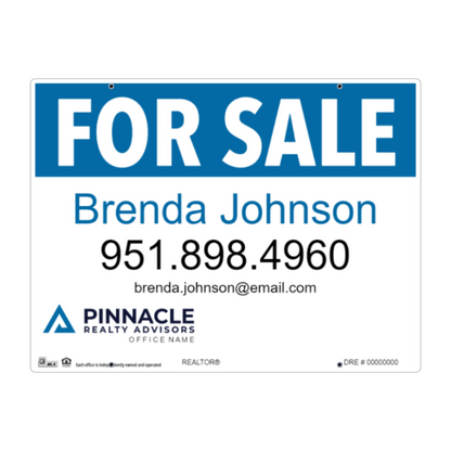24x32 FOR SALE SIGN #6 - PINNACLE REALTY ADVISORS
