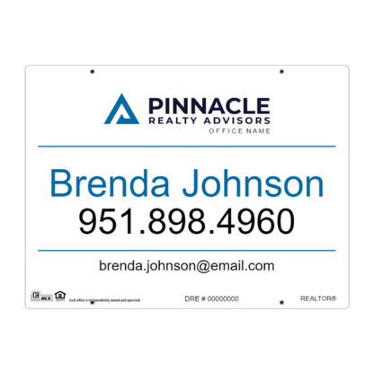 24x32 FOR SALE SIGN #2 - PINNACLE REALTY ADVISORS