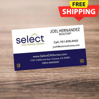 BUSINESS CARD FRONT/BACK #1 - SELECT CALIFORNIA HOMES
