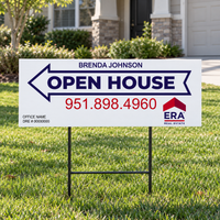 9x24 OPEN HOUSE SIGN #1 - ERA REAL ESTATE
