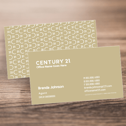 BUSINESS CARD FRONT/BACK #1 - CENTURY 21 - Estate Prints