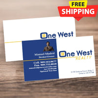 BUSINESS CARD FRONT/BACK #1 - ONE WEST REALTY