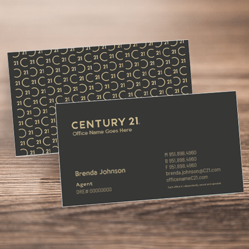 BUSINESS CARD FRONT/BACK #2 - CENTURY 21 - Estate Prints