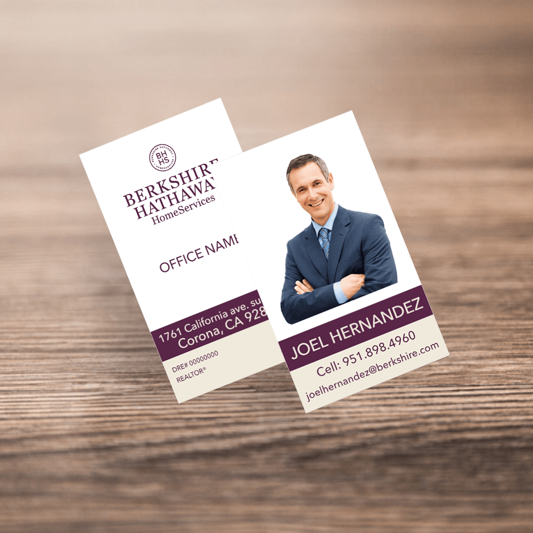 BUSINESS CARD FRONT/BACK #6 - BERKSHIRE HATHAWAY - Estate Prints