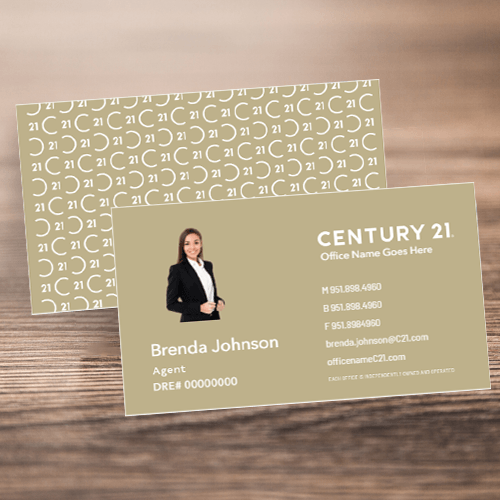 BUSINESS CARD FRONT/BACK #8 - CENTURY 21 - Estate Prints