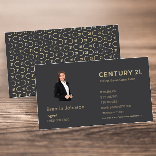 BUSINESS CARD FRONT/BACK #9 - CENTURY 21 - Estate Prints