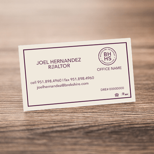 BUSINESS CARD #1 - BERKSHIRE HATHAWAY - Estate Prints