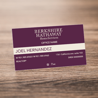 BUSINESS CARD #2 - BERKSHIRE HATHAWAY