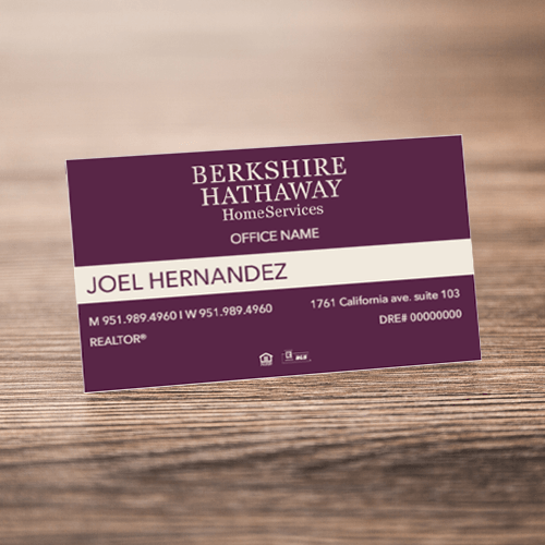 BUSINESS CARD #2 - BERKSHIRE HATHAWAY - Estate Prints