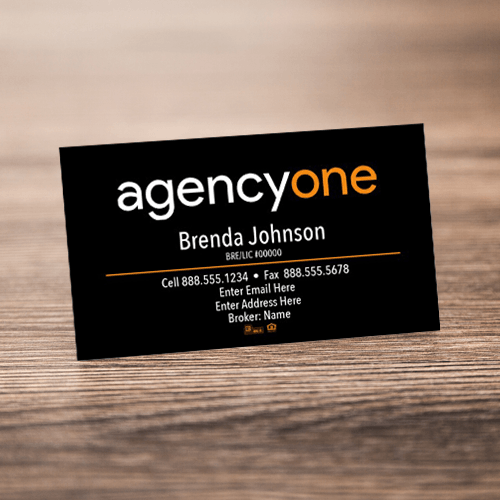 BUSINESS CARD #1 - AGENCY ONE - Estate Prints