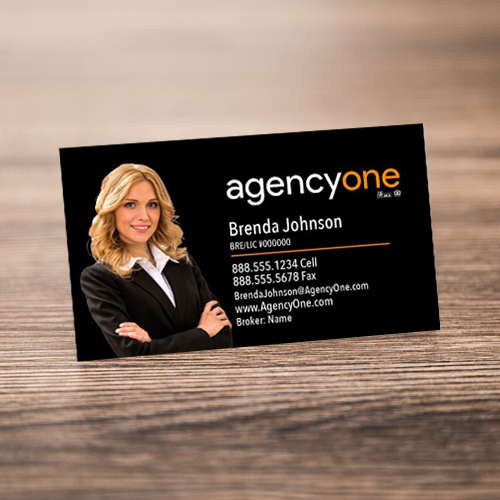 BUSINESS CARD FRONT/BACK #2 - AGENCY ONE