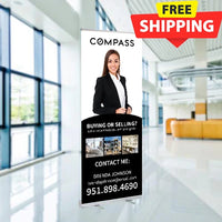 33x81 RETRACTABLE BANNER #2 -COMPASS