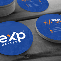 CIRCLE BUSINESS CARD FRONT/BACK #5 - EXP REALTY - Estate Prints