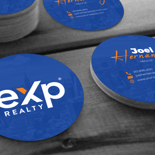 CIRCLE BUSINESS CARD FRONT/BACK #5 - EXP REALTY - Estate Prints