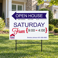 18x24 OPEN HOUSE SIGN #10 - ERA REAL ESTATE